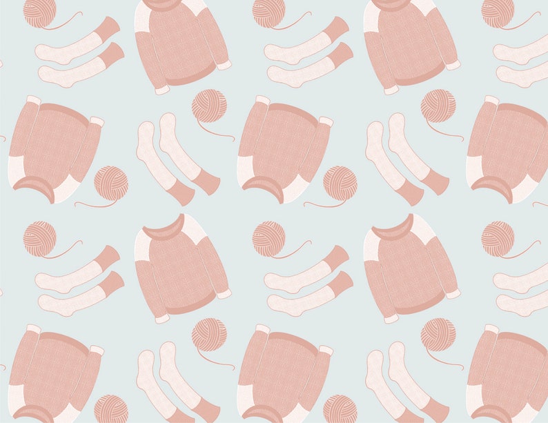 Procreate knitting Stitches Sweater Brush Set Etsy