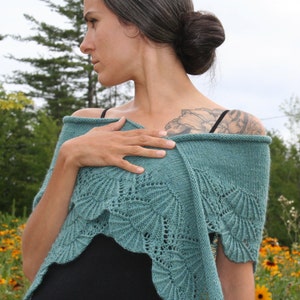 Shawl Pattern, Knitted Lace Shawl, Knit Shawl pattern, PDF Pattern, Knitting Pattern