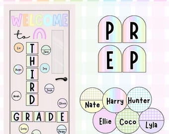 Welcome Classroom Poster: Pastel Pop Design (Editable, Printable)
