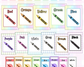 Pastel Pop Colour Posters: Checkered Classroom Decor Set