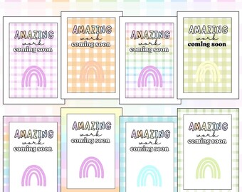 Pastel Pop Classroom Posters - Student Work Display Signs