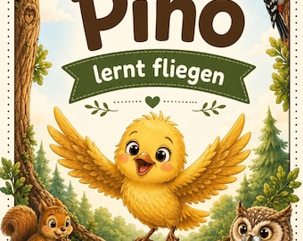 Pino aprende a volar | Un conmovedor libro infantil sobre valentía, amistad y autoconfianza | Libro ilustrado para niños a partir de 3 años