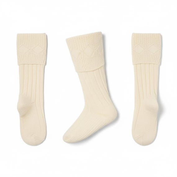 Men's Kilt Socks Scottish Highland Wear Dress Wear Wide Calf for Wedding Attire