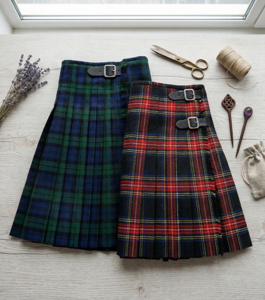 Scottish Kilt Highland Tartan Plaid Traditional Highland Dress Skirts ...