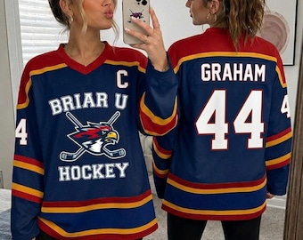 Personalized Briar U Hockey Jersey, Custom Name Number Jersey, Hockey Romance College Shirt, BookTok Gift, Hockey Romance