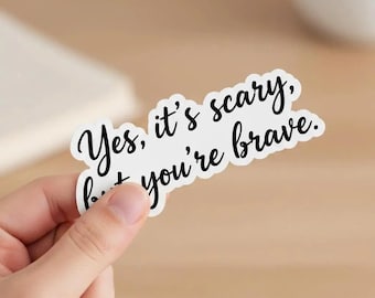 Yes it's Scary / Heated Rivalry Ilya & Shane matte vinyl sticker