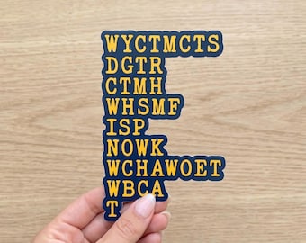 WYCTMCTS Will You Come To My Cottage, Hockey Rivals Heated Romance Cottage/Hospital Scene Holographic Sticker