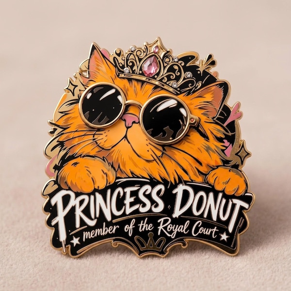 Spilla Principessa Ciambella, Spilla divertente con licenza di Dungeon Crawler Carl, Regalo