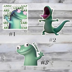 Sticker Tom le lézard, Stickers lézard lézard, Sticker mème lézard drôle de bande dessinée, Gecko mignon, Sticker pour ordinateur portable, Imperméable