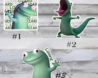 Tom The Lizard Sticker, Lizard Lizard Lizard Stickers, Funny Cartoon Lizard Meme Sticker, Cute Gecko Character, Laptop Sticker, Waterproof