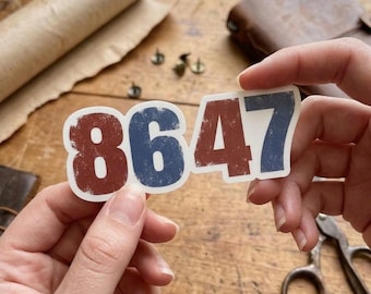 86.47 Anti-Trump Progressive Sticker Car Decal | Minimalist Leftist Resist Parody Sticker