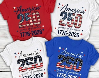 Camiseta del 250.º aniversario de EE. UU., camiseta del 4 de julio, camisetas del 250.º aniversario del Día de la Independencia de EE. UU., camisetas del 250.º aniversario del 4 de julio, camisetas familiares del 4 de julio