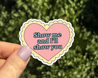 Show Me & I'll Show You Sticker, Off Campus Sticker, Hockey Romance Sticker, Garrett Graham Sticker, Off Campus Book, Ice Hockey Romance