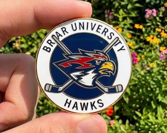 Briar University Hawks Team Arcylic Pin, Off Campus Baseball Arcylic Pin, Hockey Romantic Movie College Appare
