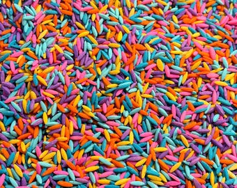 Sensory Bin Filler | Spring Sensory Mix | Bright Colored Pasta for Sensory Play | Sensory Kit Base for Summer