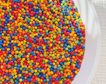 Rainbow Chickpea Sensory Bin Filler | Colored Sensory Mix | Bright and Colorful Sensory Stimulation