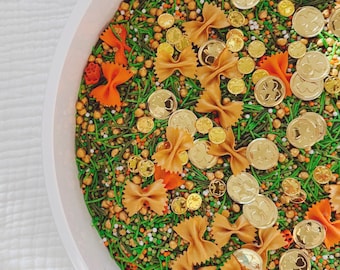 St Patrick’s Day Sensory Bin Filler | Spring Sensory Mix