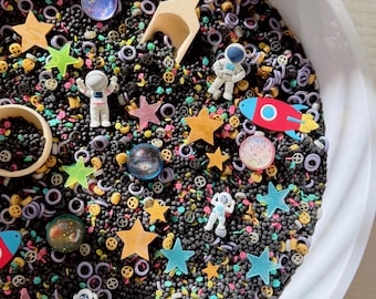 Outer Space Sensory Bin Filler – Montessori Toddler Play