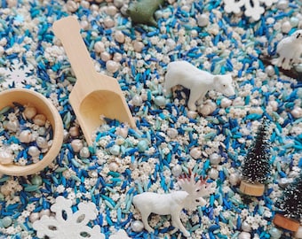 Sensory Bin Filler & Play Kit - Arctic Winter - Pretend Play
