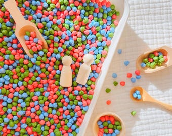 Spring Sensory Bin Filler | Colorful Chickpea Filler for Sensory Play