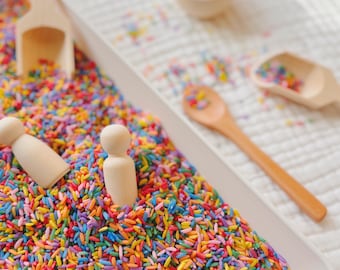 Rainbow Rice| Rainbow Sensory Bin Filler | Colored Rice | Sensory Bin Mix | Mixed Colored Rice for Sensory Play