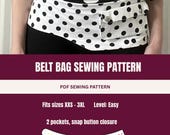 Belt Bag Sewing Pattern PDF, Utility Festival Bag (Instant Download)