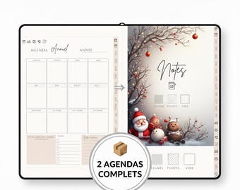 Download the 2026 ADHD Digital Planner in French (PDF) | Canva Planner | Habit Tracker | 110 Pages