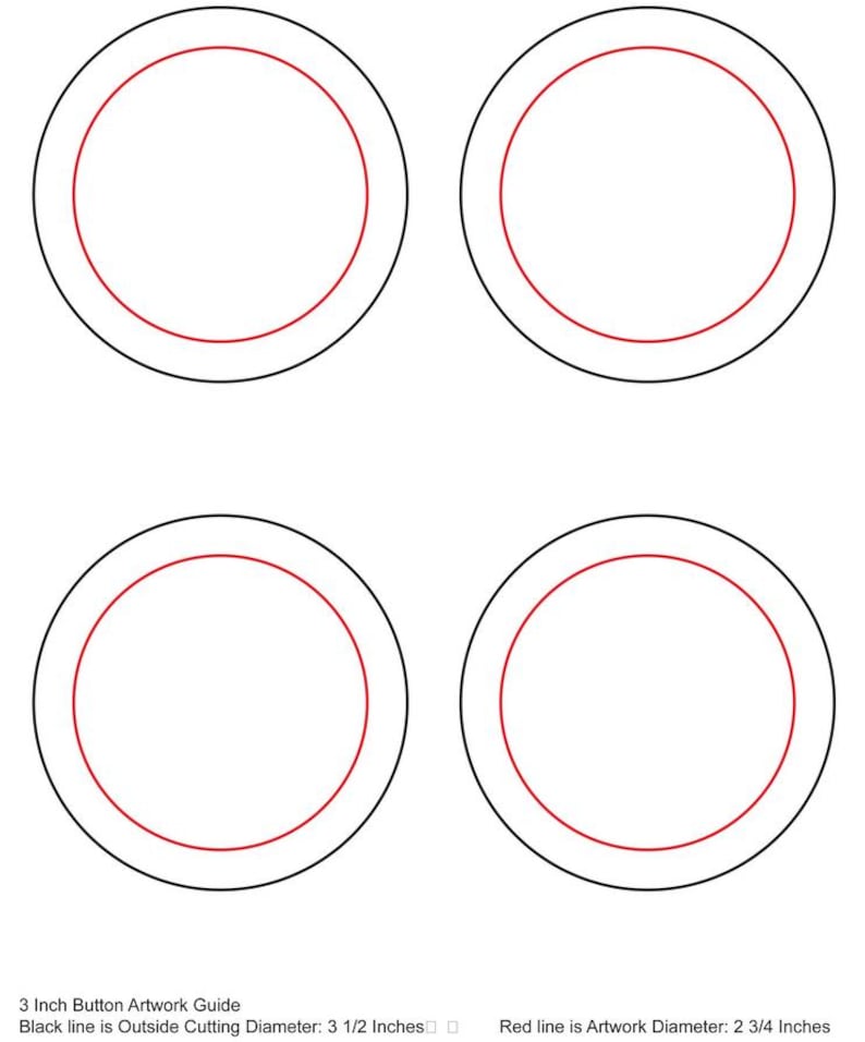 Canva Button Pin Template Set | Printable Badge Design (digital ...