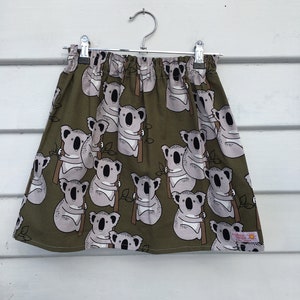 Koala skirt cotton drill