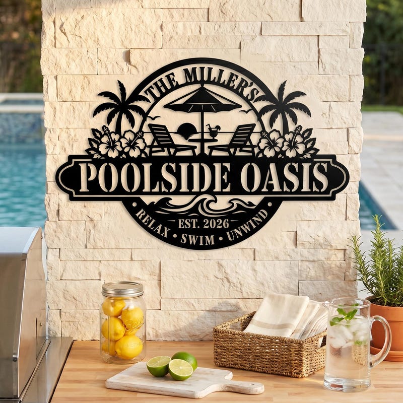 Pool Signs Custom Personalized Pool Signs - Etsy