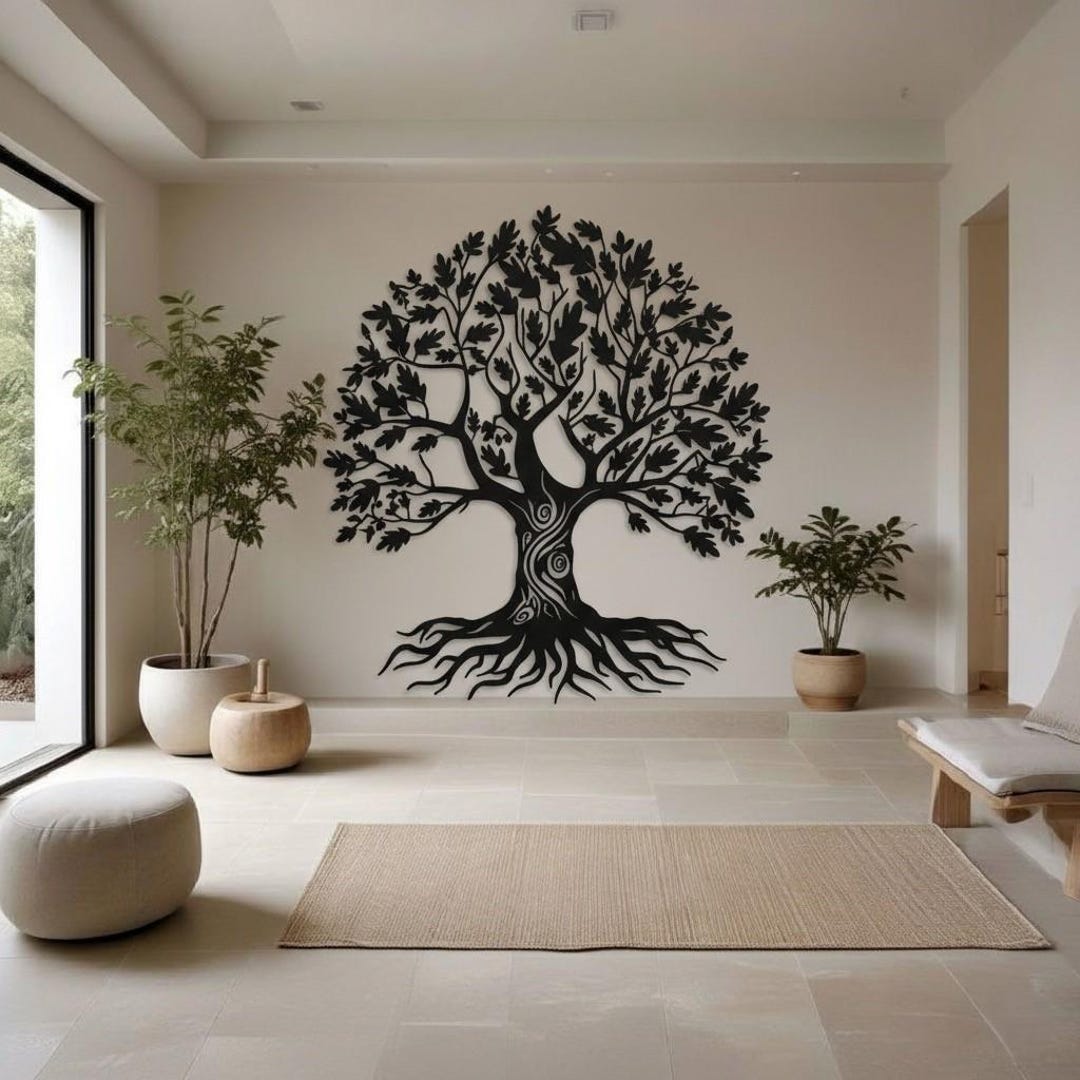 Metal Tree of Life Wall Art, Family Tree Wall Decor - Etsy