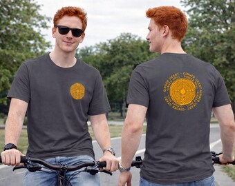 T-shirt Ginger Heart & Soul Celtic Labyrinth | T-shirt unisexe Fierté rousse