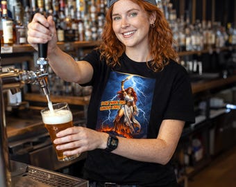T-shirt graphique Ginger Snap, T-shirt Redhead Power, Vêtements de déesse mythique celtique