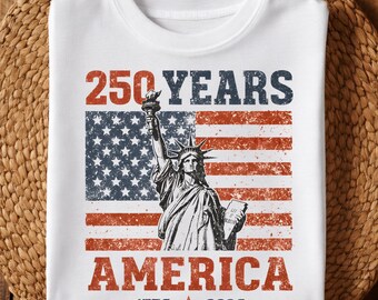 America 250 PNG | 1776–2026 Semiquincentennial | Patriot Eagle Statue of Liberty Flag | 4th of July 2026 Cricut Sublimation