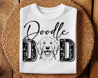 Doodle Dad PNG – Design „Dog Dad“ im Used-Look | Transparente Sublimations-PNG-Datei (300 DPI, Sofort-Download)