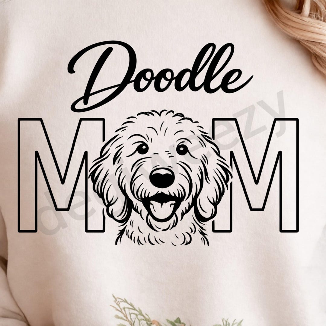 Doodle Mom PNG — Distressed Dog Mom Design | 300 DPI Transparent ...