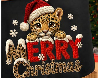 Merry Christmas Reindeer PNG Faux Yarn Latch Hook Crochet Design | Christmas Yarn PNG Digital Download