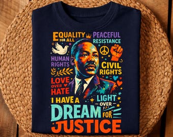 Martin Luther King PNG, I Have a Dream PNG, Mlk Day Sublimation Design, Black History Month Shirt PNG, 300 Dpi Transparent Download