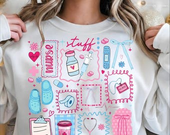 Nurse Stuff PNG Bundle Registered Nurse Clipart Medical Quotes Sublimation Design for T Shirts Mugs Stickers Cricut