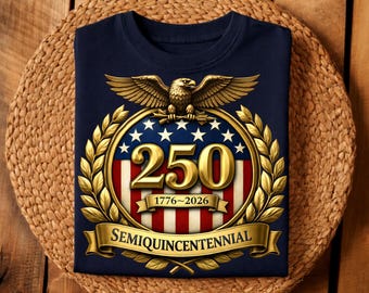 PNG SVG del 250.º aniversario de EE. UU. | Águila Patriótica Americana del Semiquinto Centenario (1776-2026) | Archivo de corte Cricut para sublimación, descarga instantánea
