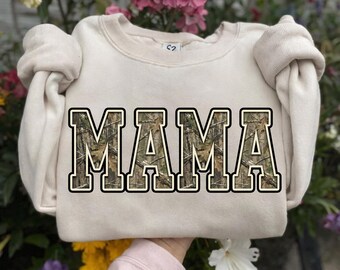Hunting Mama PNG Bundle, Camo Western Vintage Mama Sublimation, Distressed + Clean, Trendy Mom Shirt Design, Instant Download