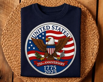 PNG SVG del 250.º aniversario de EE. UU. | Águila Patriótica Americana del Semiquinto Centenario (1776-2026) | Archivo de corte Cricut para sublimación, descarga instantánea