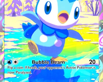 Piplup Full Art | Custom Made Card | Fan Art Card