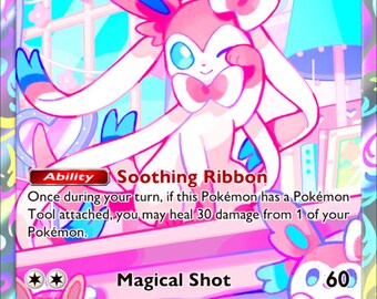 Sylveon Full Art | Custom Made Card | Fan Art Card
