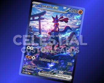 Lucario | Custom Made Card | Fan Art Card
