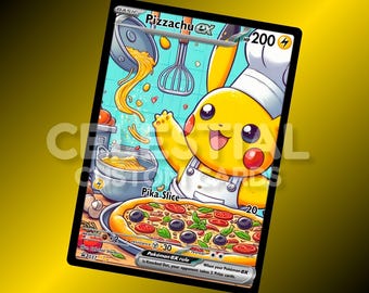 Pizzachu | Custom Made Card | Fan Art Card