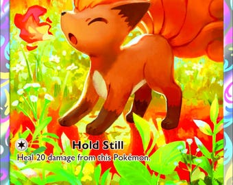 Vulpix Full Art | Custom Made Card | Fan Art Card