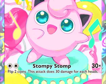 Jigglypuff Full Art | Custom Made Card | Fan Art Card