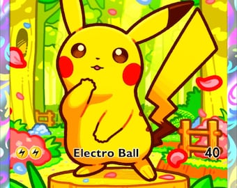 Pikachu Full Art | Custom Made Card | Fan Art Card