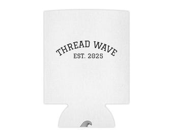 Stijlvolle blikjeskoeler, gepersonaliseerde drinkhoes, accessoire zomerfeest, cadeau voor vrienden, unieke bekerhouder